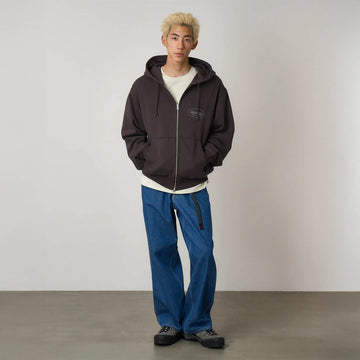 Gramicci Original Freedom Zip Hooded Sweatshirt Deep Brown - Parasol Store
