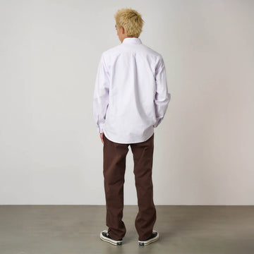 Gramicci Oxford Button Down Stance Shirt Iris Stripe - Parasol Store