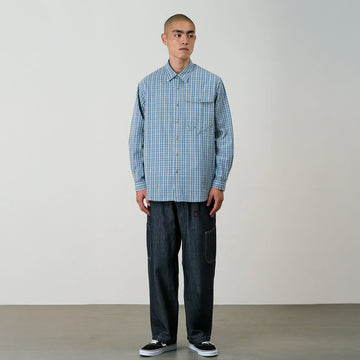 Gramicci Poplin Millwood Shirt Blue