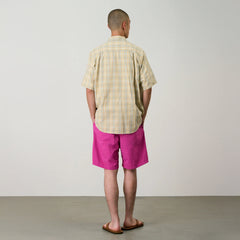 Gramicci S/S Checkered Ombre Shirt Mustard