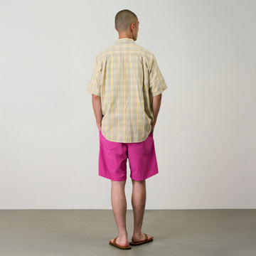Gramicci S/S Checkered Ombre Shirt Mustard