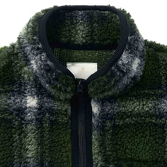 Gramicci Shadow Plaid Sherpa Jacket Olive Shadow Plaid - Parasol Store