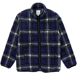 Gramicci Shadow Plaid Sherpa Jacket Purple Shadow Plaid - Parasol Store