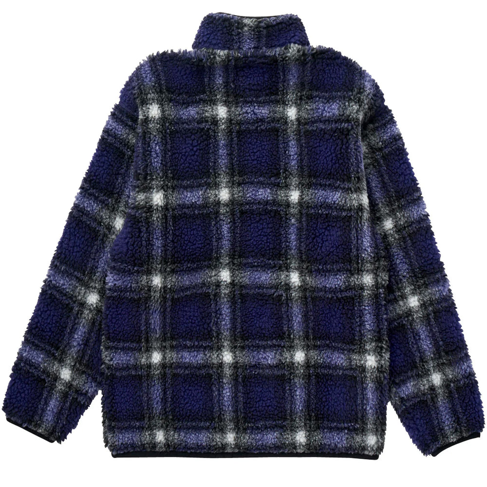 Gramicci Shadow Plaid Sherpa Jacket Purple Shadow Plaid - Parasol Store