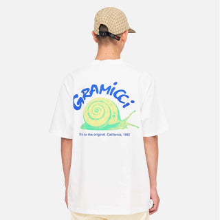 Gramicci Snail Tee White - Parasol Store