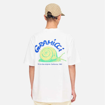 Gramicci Snail Tee White - Parasol Store