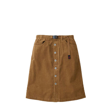 Gramicci Womens Buttoned Down Midi Skirt Camel - Parasol Store
