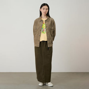 Gramicci Womens Long Baker Skirt Bark Pigment