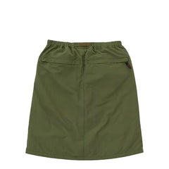 Gramicci Womens Nylon Packable Midi Skirt Olive