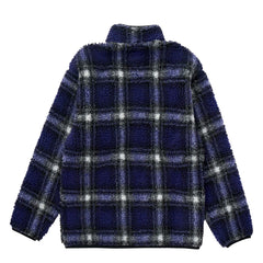 Gramicci Womens Shadow Plaid Sherpa Jacket Purple Shadow Plaid - Parasol Store