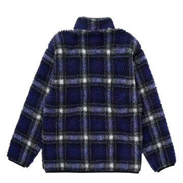 Gramicci Womens Shadow Plaid Sherpa Jacket Purple Shadow Plaid - Parasol Store