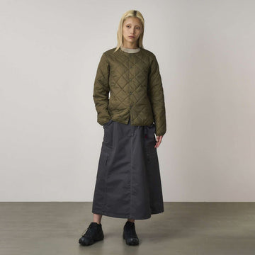 Gramicci Womens Thermal Insulation Quilted Jacket Deep Laurel - Parasol Store