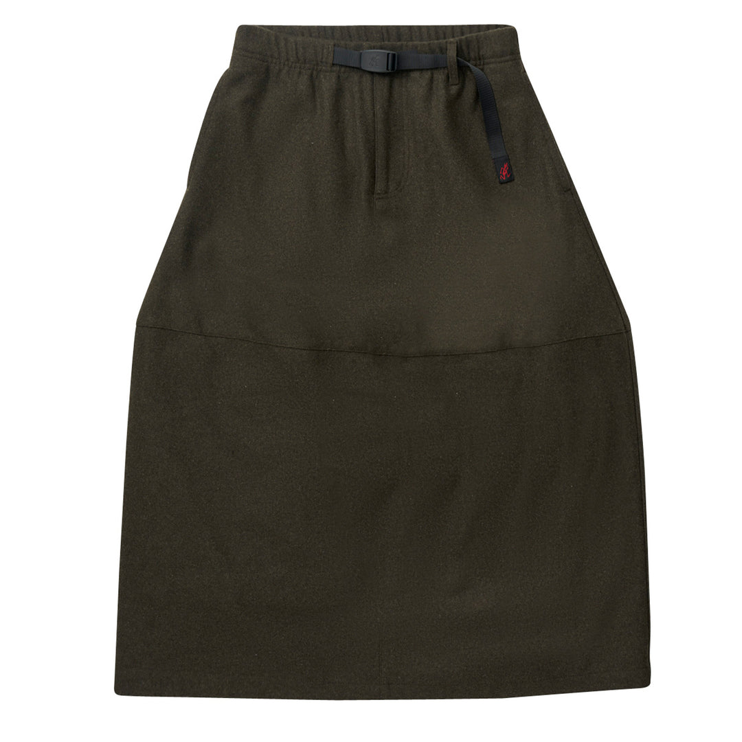 Gramicci Womens Wool Paneled Skirt Umber Wool - Parasol Store