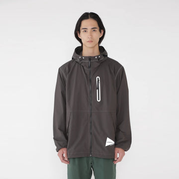 Gramicci x And Wander Brushed Nylon Jacket Charcoal