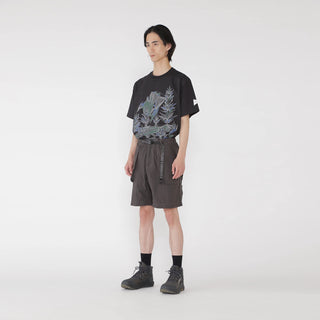 Gramicci x And Wander Brushed Nylon Short Charcoal - Parasol Store