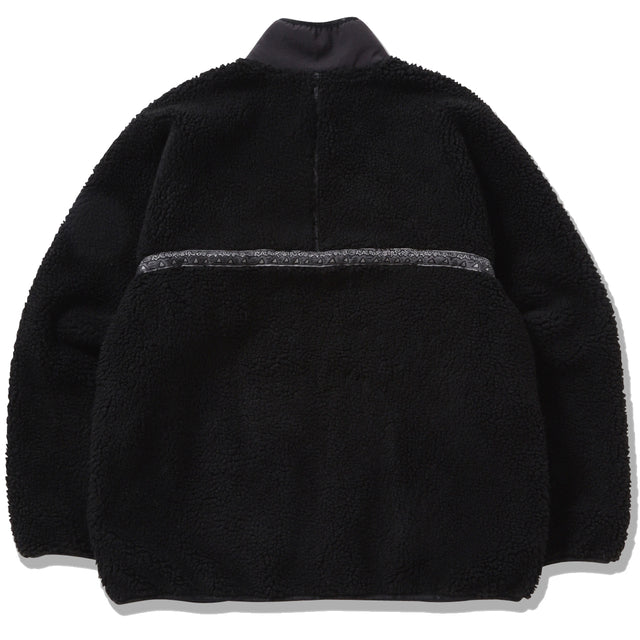 Gramicci x And Wander Women's JQ Tape Fleece Jacket - BLACK