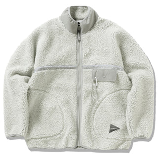 Gramicci x And Wander JQ Tape Fleece Jacket L.Gray - Parasol Store
