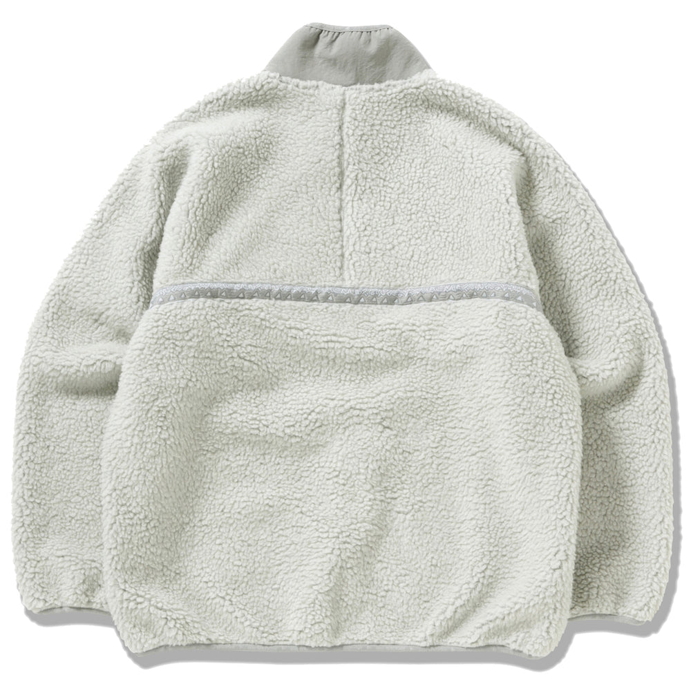 Gramicci x And Wander JQ Tape Fleece Jacket L.Gray - Parasol Store