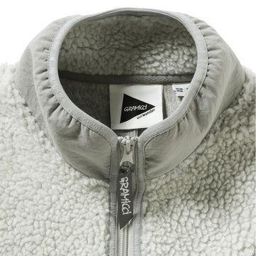 Gramicci x And Wander JQ Tape Fleece Jacket L.Gray - Parasol Store