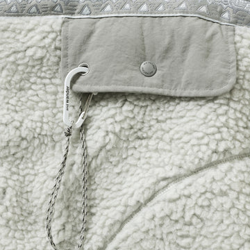 Gramicci x And Wander JQ Tape Fleece Jacket L.Gray - Parasol Store