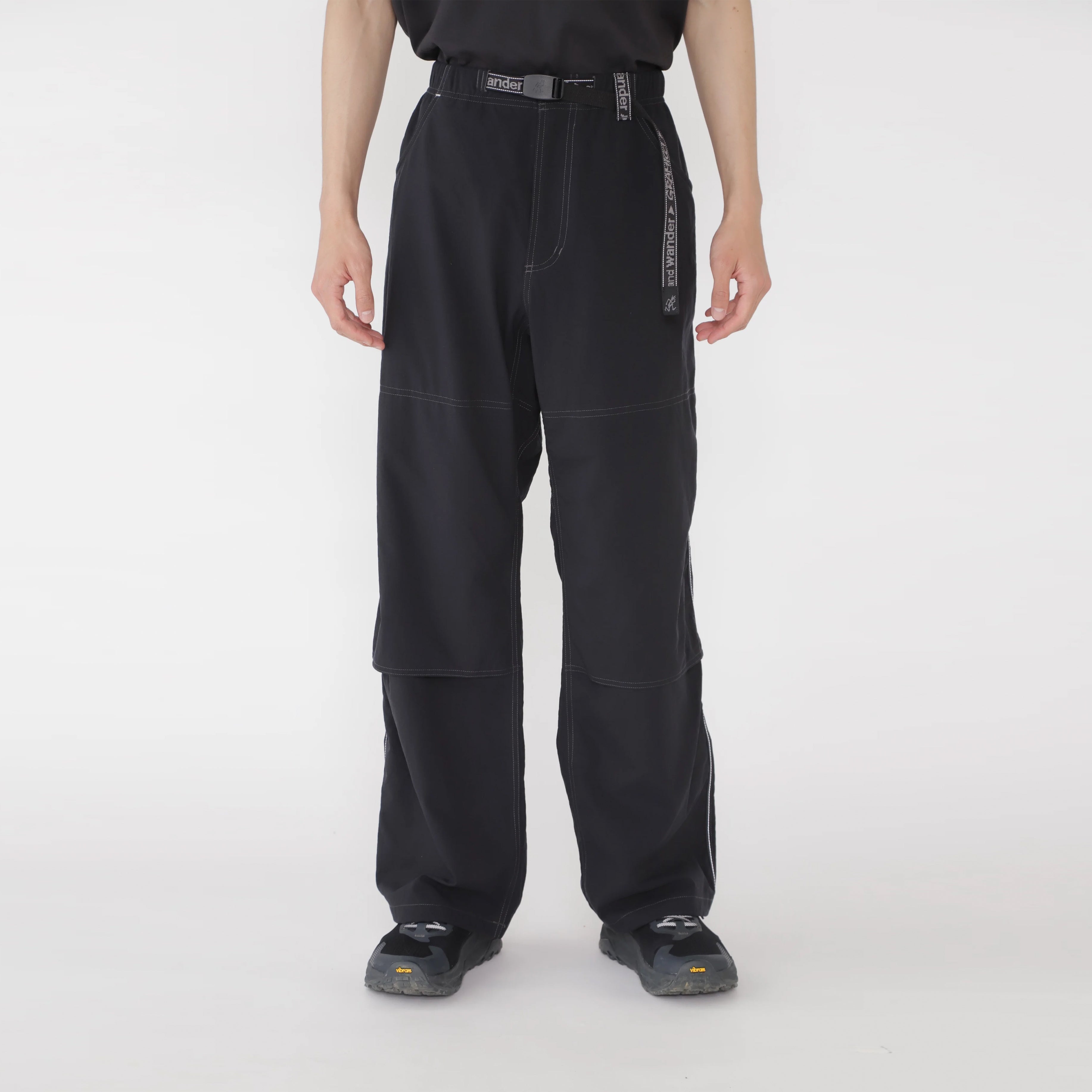 パンツ Gramicci & and wander NYLON double knee Gramicci x And Wander Nylon Double Knee Pant Black – Parasol Store