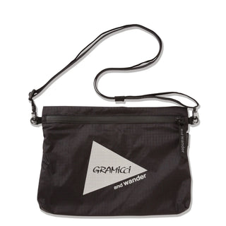 Gramicci x And Wander Nylon Sacoche Black - Parasol Store