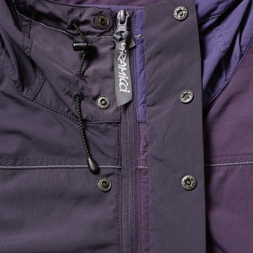 Gramicci x And Wander Patchwork Wind Hoodie Multi Purple - Parasol Store