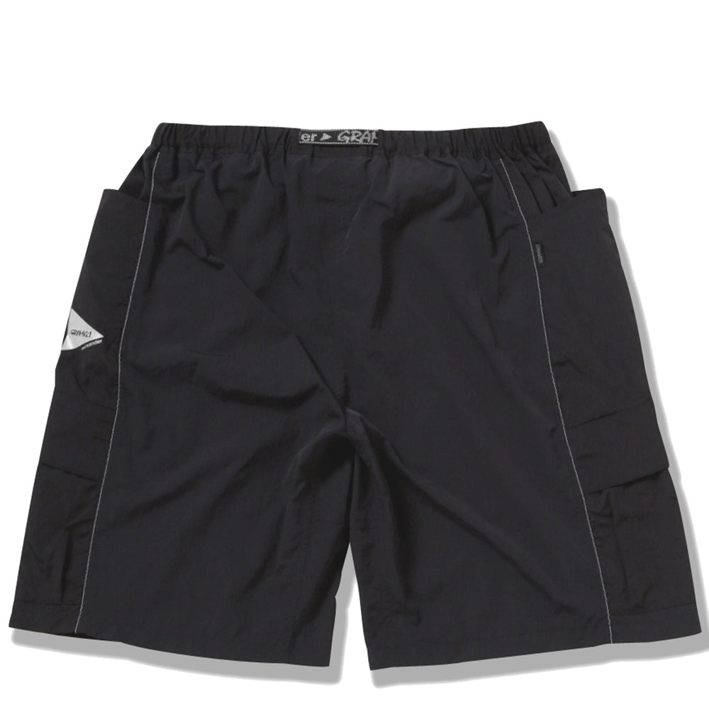 Gramicci x And Wander Patchwork Wind Short Black - Parasol Store