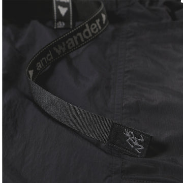 Gramicci x And Wander Patchwork Wind Short Black - Parasol Store