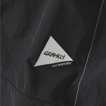 Gramicci x And Wander Patchwork Wind Short Black - Parasol Store