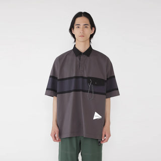 Gramicci x And Wander Tech Rugby Shirt Charcoal - Parasol Store