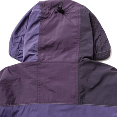 Gramicci x And Wander Women's Patchwork Wind Hoodie Multi Purple - Parasol Store