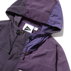 Gramicci x And Wander Women's Patchwork Wind Hoodie Multi Purple - Parasol Store