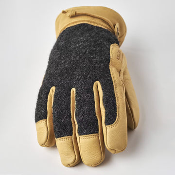 Hestra Daniel Gloves Charcoal/Tan