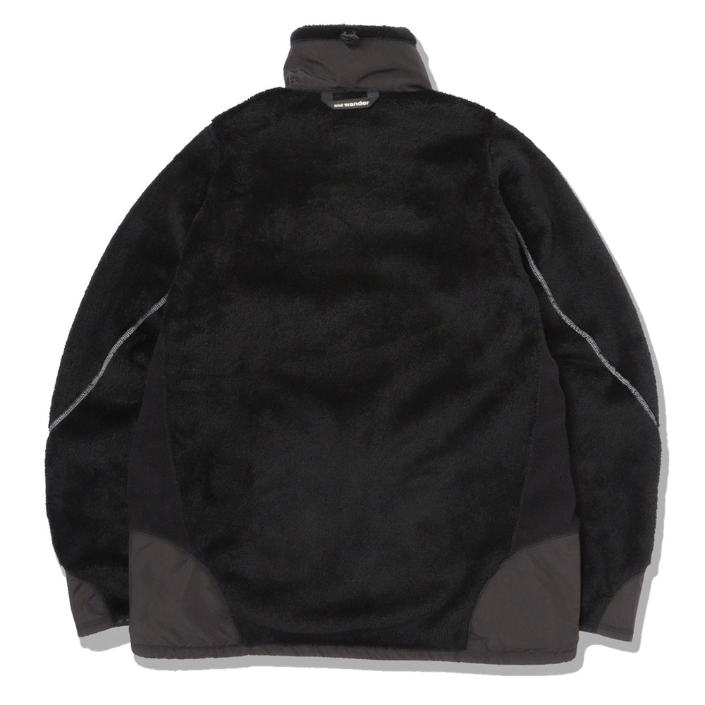 And Wander High Loft Fleece Jacket Black And Wander