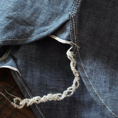 Big John MS003R 5oz Selvedge Chambray L/S Shirt Indigo