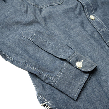 Big John MS003R 5oz Selvedge Chambray L/S Shirt Indigo