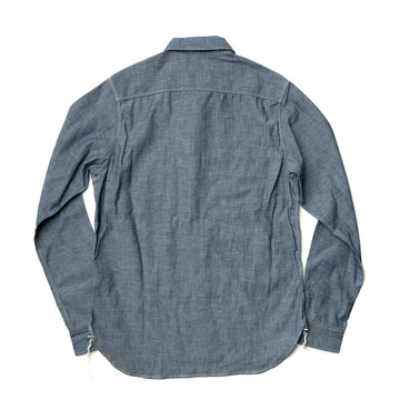 Big John MS003R 5oz Selvedge Chambray L/S Shirt Indigo