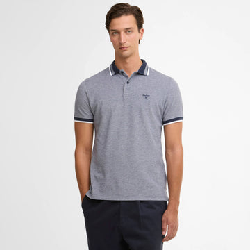 Barbour Castleford Tailored Polo Shirt Navy
