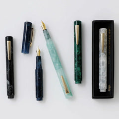 Hightide Attache Marbled Fountain Pen Mint - Parasol Store