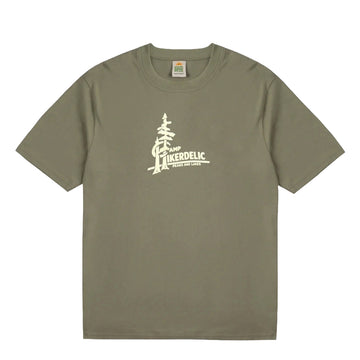 Hikerdelic Camp Logo T-Shirt Khaki