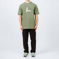 Hikerdelic Camp Logo T-Shirt Khaki