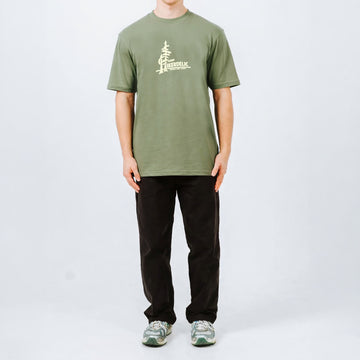 Hikerdelic Camp Logo T-Shirt Khaki