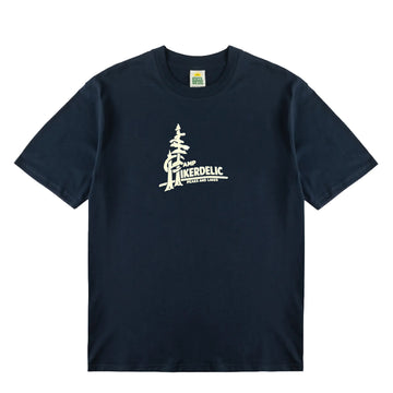Hikerdelic Camp Logo T-Shirt Navy