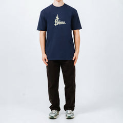 Hikerdelic Camp Logo T-Shirt Navy