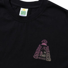 Hikerdelic Consult The Mushroom SS T-Shirt Black - Parasol Store