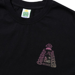 Hikerdelic Consult The Mushroom SS T-Shirt Black - Parasol Store