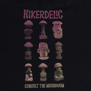Hikerdelic Consult The Mushroom SS T-Shirt Black - Parasol Store