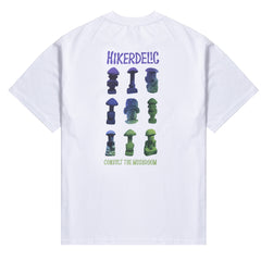 Hikerdelic Consult The Mushroom SS T-Shirt White - Parasol Store