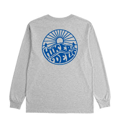 Hikerdelic Core Logo LS T-Shirt Grey Marl